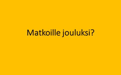 Oletko lähdössä joulun aikana ulkomaille? Muista nämä